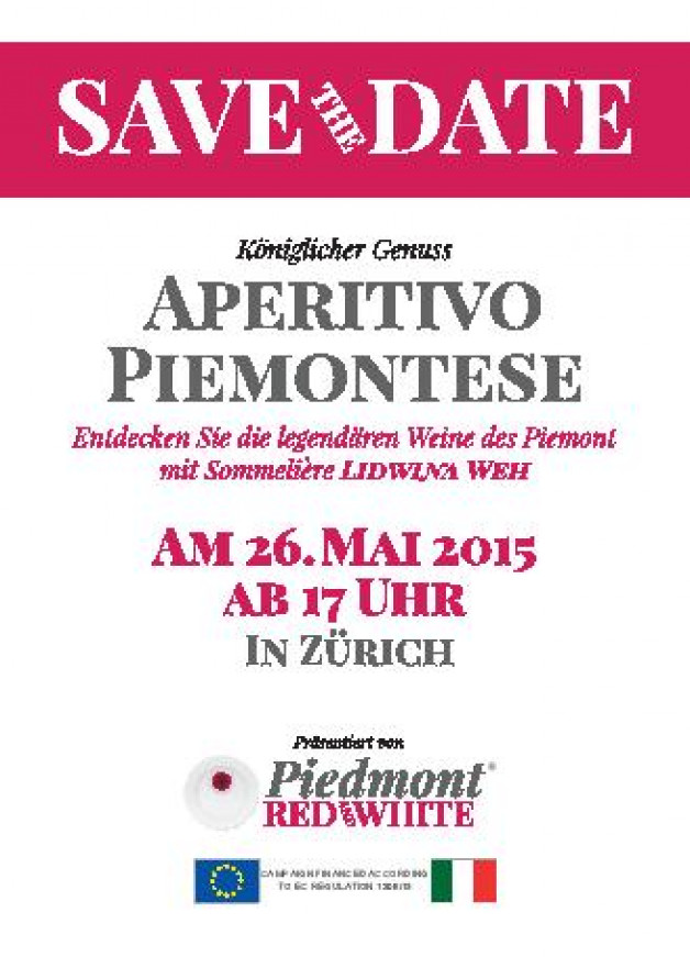 Aperitivo Piemontese – Zurigo, 26 Maggio 2015